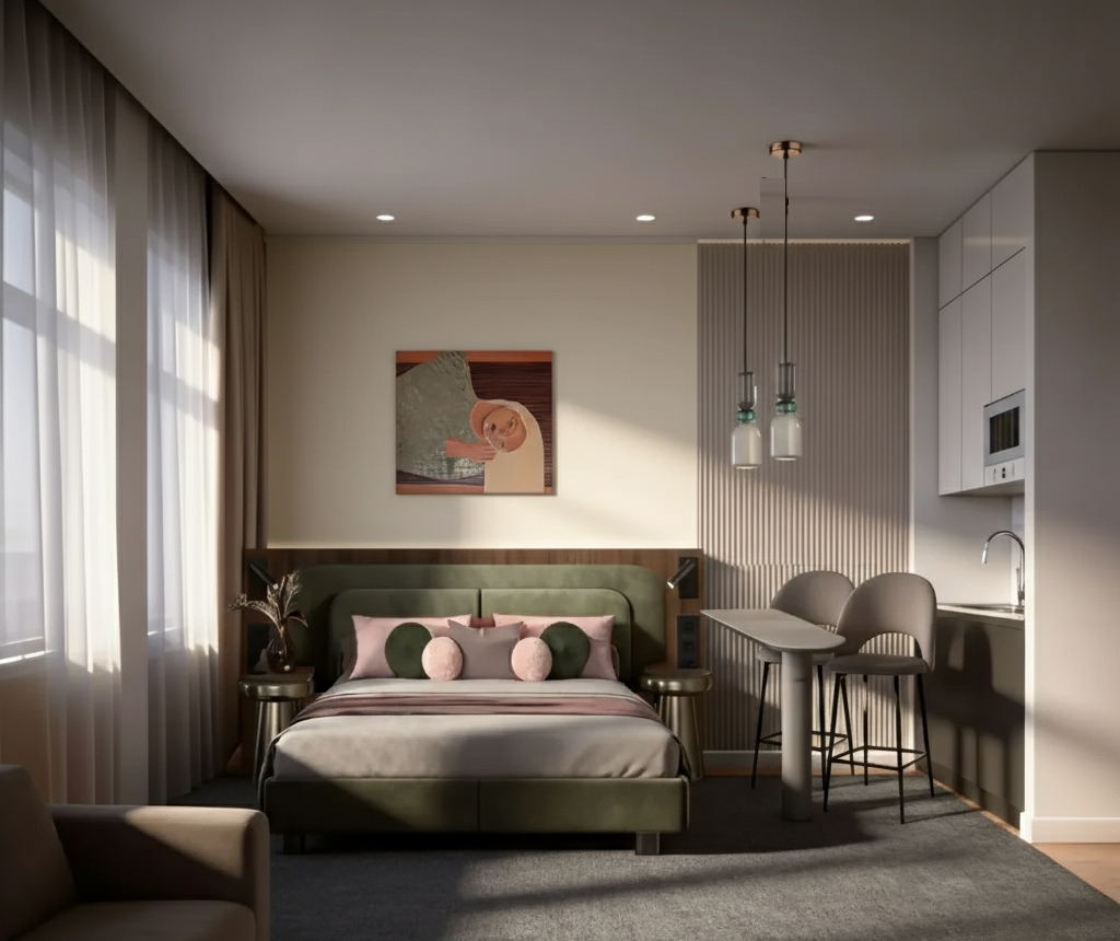 Студия в клубном апарт-отеле 4* ARTEL 17/52 в историческом центре СПб